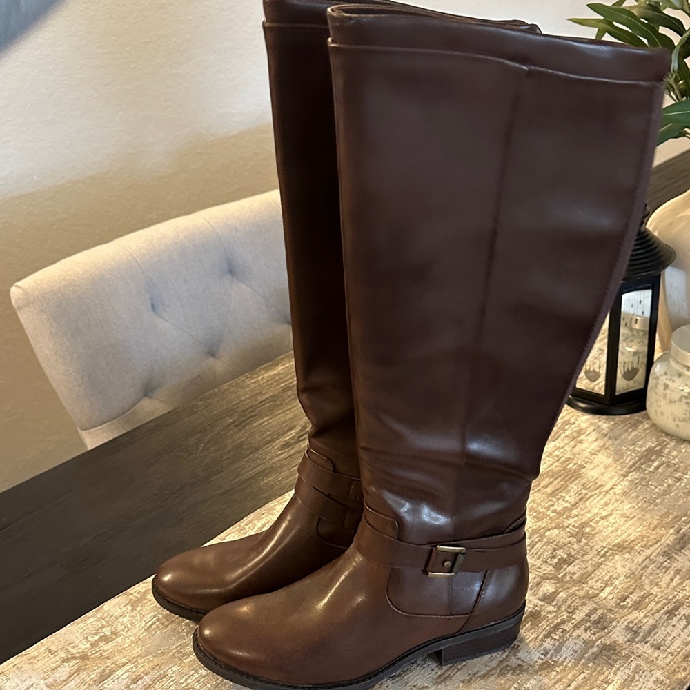 BareTraps Dark Brown Over the Knee Boots